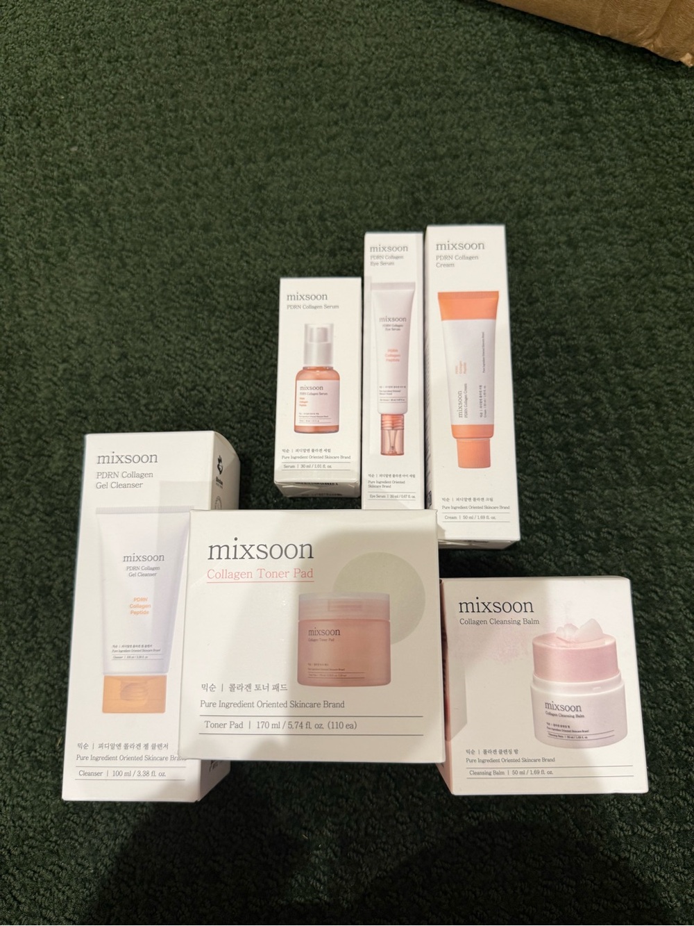 Pink Collagen Toner Pad & Skincare Set - Hydrating Pink Skincare set of 6